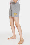 Rosaline Girls Knit Poly Shorts (Pack of 2) - Grey Black — thumbnail 8